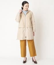 NHLAW15230 GIANNI LO GIUDICE(小さいサイズ)(メゾン ドゥ サンク) [洗える]スエードライクベイカーパンツ マスタード