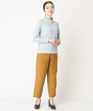 NHLAW15230 GIANNI LO GIUDICE(小さいサイズ)(メゾン ドゥ サンク) [洗える]スエードライクベイカーパンツ マスタード