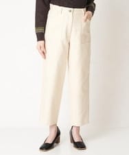 NHLAW15230 GIANNI LO GIUDICE(小さいサイズ)(メゾン ドゥ サンク) [洗える]スエードライクベイカーパンツ マスタード