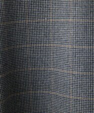 NHLAW25250 GIANNI LO GIUDICE(小さいサイズ)(メゾン ドゥ サンク) [日本製]ガンクラブチェック柄ワイドパンツ ダークグレー・ブルー系