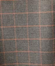 NHLAW25250 GIANNI LO GIUDICE(小さいサイズ)(メゾン ドゥ サンク) [日本製]ガンクラブチェック柄ワイドパンツ ダークグレー・ブルー系