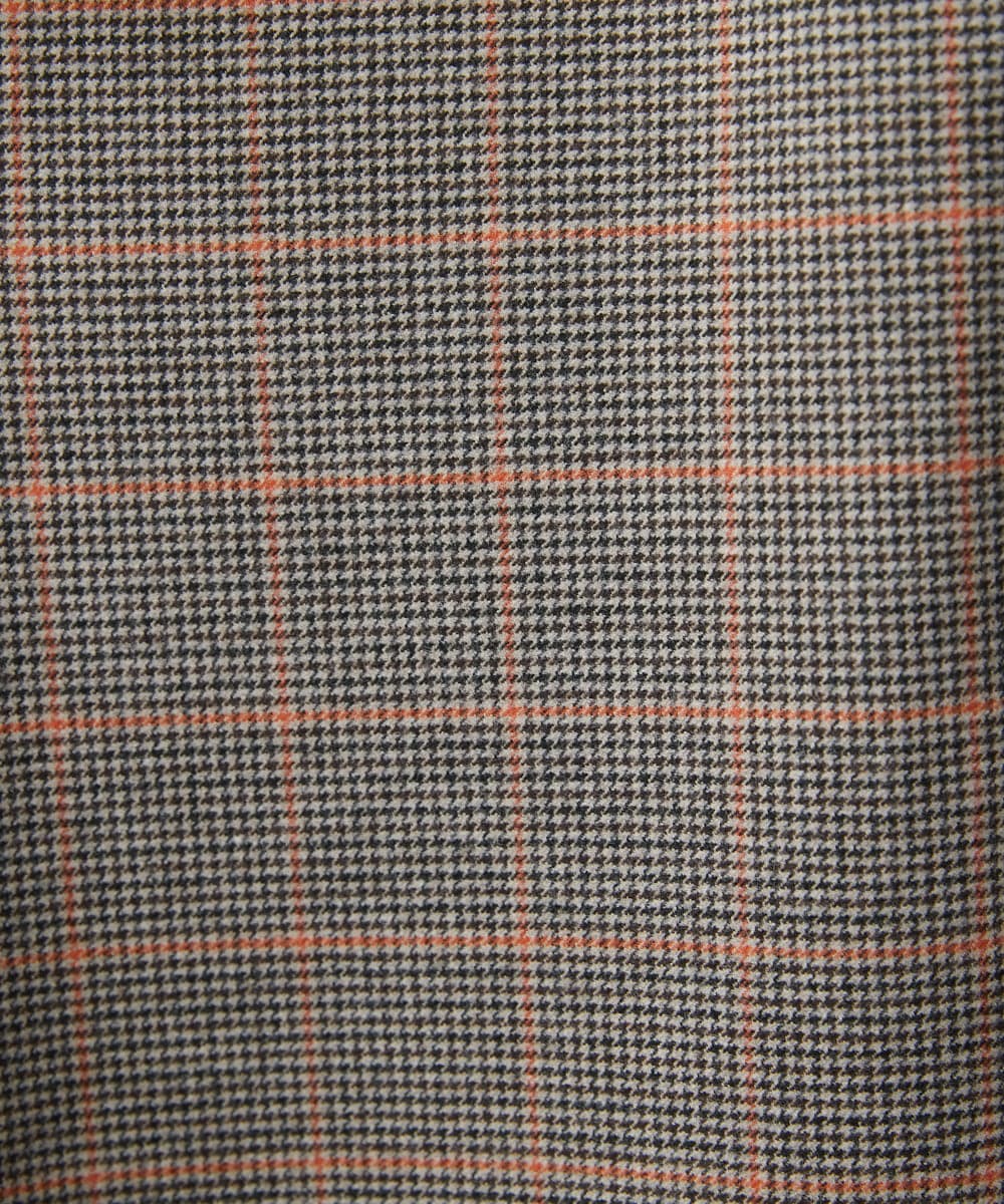 NHLAW25250 GIANNI LO GIUDICE(小さいサイズ)(メゾン ドゥ サンク) [日本製]ガンクラブチェック柄ワイドパンツ ダークグレー・ブルー系