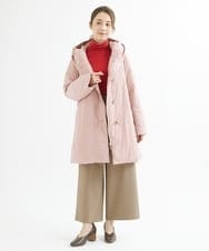 NHLAX84210 GIANNI LO GIUDICE(小さいサイズ)(メゾン ドゥ サンク) [日本製/洗える]カラーグレンチェックワイドストレートパンツ ベージュ系