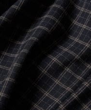 NHLAX86210 GIANNI LO GIUDICE(小さいサイズ)(メゾン ドゥ サンク) [日本製/洗える]格子チェック起毛セミワイドパンツ ブラウン系