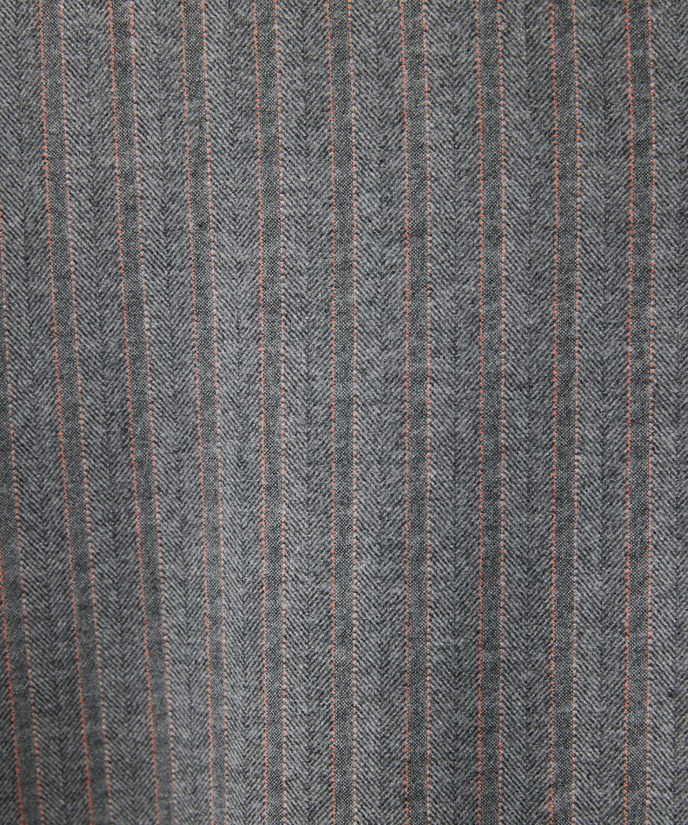 NHLAX87210 GIANNI LO GIUDICE(小さいサイズ)(メゾン ドゥ サンク) [両面起毛]ヘリンボンストライプパンツ グレー・オレンジ系