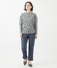 NHLCA01230 GIANNI LO GIUDICE(小さいサイズ)(メゾン ドゥ サンク) [日本製]ファーボンディング裏起毛ストレートパンツ ネイビー