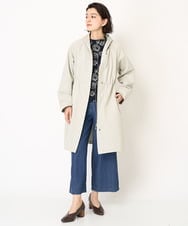 NHLEA90230 GIANNI LO GIUDICE(小さいサイズ)(メゾン ドゥ サンク) フリクションデニムワイドパンツ ネイビー