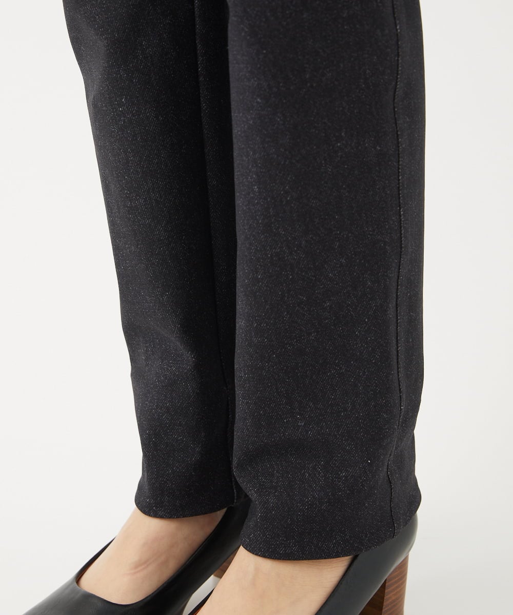 NHLEB51270 GIANNI LO GIUDICE(小さいサイズ)(メゾン ドゥ サンク) [日本製]デニムレースプリントパンツ ネイビーブラック
