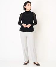 NHLEC82180 GIANNI LO GIUDICE(小さいサイズ)(メゾン ドゥ サンク) [新色追加]アウトファーストストレートパンツ ライトベージュ