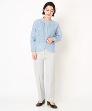 NHLEC82180 GIANNI LO GIUDICE(小さいサイズ)(メゾン ドゥ サンク) [新色追加]アウトファーストストレートパンツ ライトベージュ