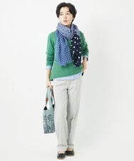 NHLEC82180 GIANNI LO GIUDICE(小さいサイズ)(メゾン ドゥ サンク) [新色追加]アウトファーストストレートパンツ ライトベージュ
