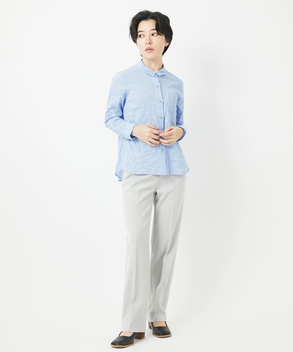 NHLEC82180 GIANNI LO GIUDICE(小さいサイズ)(メゾン ドゥ サンク) [新色追加]アウトファーストストレートパンツ ライトベージュ