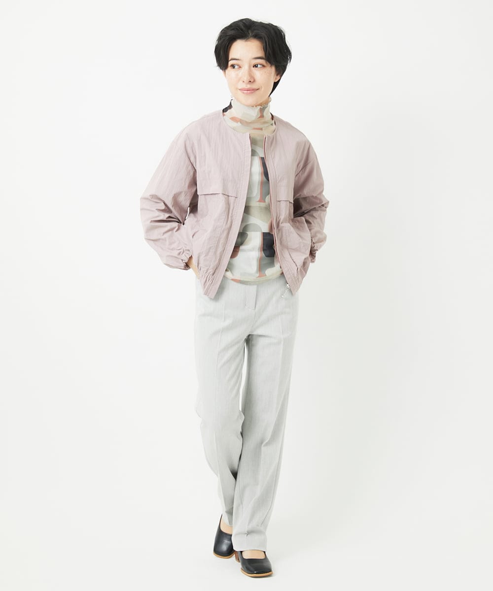 NHLEC82180 GIANNI LO GIUDICE(小さいサイズ)(メゾン ドゥ サンク) [新色追加]アウトファーストストレートパンツ ライトベージュ