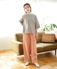 NHLEF15270 GIANNI LO GIUDICE(小さいサイズ)(メゾン ドゥ サンク) [セットアップ対応]二重織ガーゼデニム製品染めパンツ ネイビー