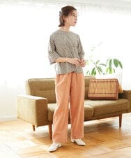 NHLEF15270 GIANNI LO GIUDICE(小さいサイズ)(メゾン ドゥ サンク) [セットアップ対応]二重織ガーゼデニム製品染めパンツ ネイビー