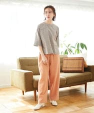 NHLEF15270 GIANNI LO GIUDICE(小さいサイズ)(メゾン ドゥ サンク) [セットアップ対応]二重織ガーゼデニム製品染めパンツ ネイビー