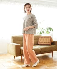 NHLEF15270 GIANNI LO GIUDICE(小さいサイズ)(メゾン ドゥ サンク) [セットアップ対応]二重織ガーゼデニム製品染めパンツ ネイビー