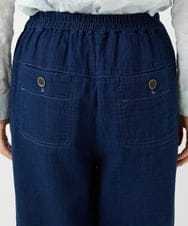 NHLEF15270 GIANNI LO GIUDICE(小さいサイズ)(メゾン ドゥ サンク) [セットアップ対応]二重織ガーゼデニム製品染めパンツ ネイビー