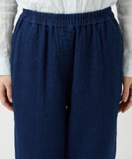 NHLEF15270 GIANNI LO GIUDICE(小さいサイズ)(メゾン ドゥ サンク) [セットアップ対応]二重織ガーゼデニム製品染めパンツ ネイビー