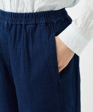 NHLEF15270 GIANNI LO GIUDICE(小さいサイズ)(メゾン ドゥ サンク) [セットアップ対応]二重織ガーゼデニム製品染めパンツ ネイビー