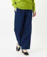 NHLEF15270 GIANNI LO GIUDICE(小さいサイズ)(メゾン ドゥ サンク) [セットアップ対応]二重織ガーゼデニム製品染めパンツ ネイビー