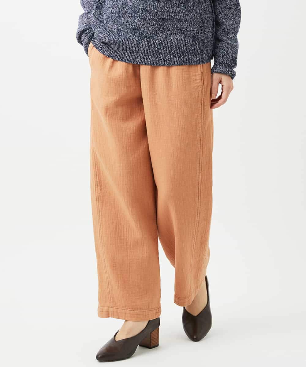 NHLEF15270 GIANNI LO GIUDICE(小さいサイズ)(メゾン ドゥ サンク) [セットアップ対応]二重織ガーゼデニム製品染めパンツ ネイビー