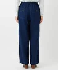 NHLEF15270 GIANNI LO GIUDICE(小さいサイズ)(メゾン ドゥ サンク) [セットアップ対応]二重織ガーゼデニム製品染めパンツ ネイビー