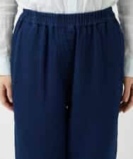 NHLEF15270 GIANNI LO GIUDICE(小さいサイズ)(メゾン ドゥ サンク) [セットアップ対応]二重織ガーゼデニム製品染めパンツ ネイビー