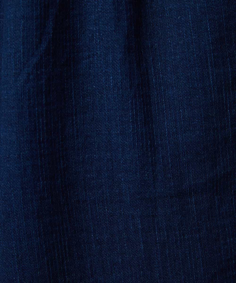 NHLEF15270 GIANNI LO GIUDICE(小さいサイズ)(メゾン ドゥ サンク) [セットアップ対応]二重織ガーゼデニム製品染めパンツ ネイビー