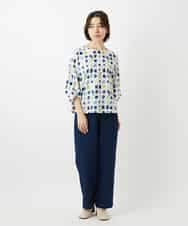 NHLEF15270 GIANNI LO GIUDICE(小さいサイズ)(メゾン ドゥ サンク) [セットアップ対応]二重織ガーゼデニム製品染めパンツ ネイビー