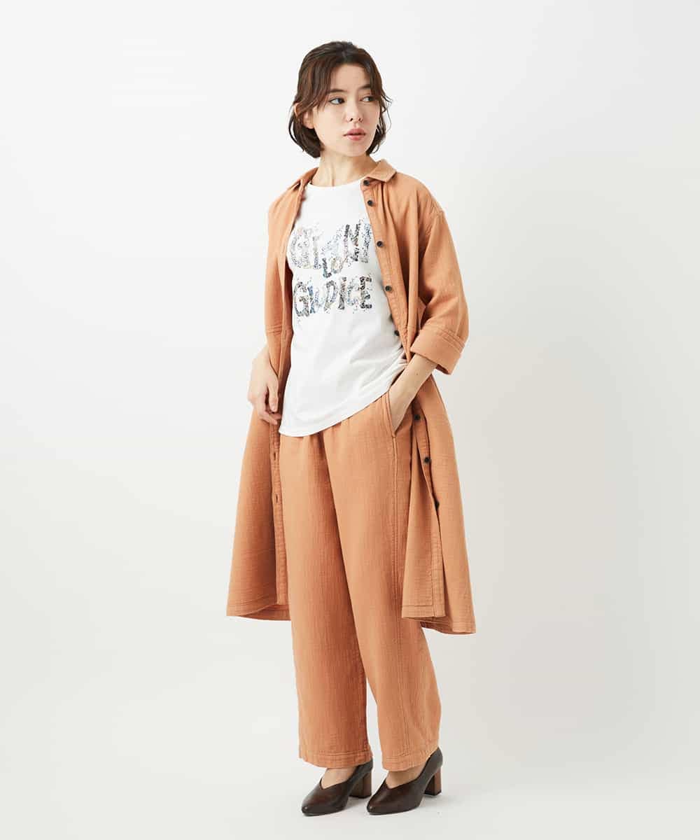 NHLEF15270 GIANNI LO GIUDICE(小さいサイズ)(メゾン ドゥ サンク) [セットアップ対応]二重織ガーゼデニム製品染めパンツ ネイビー