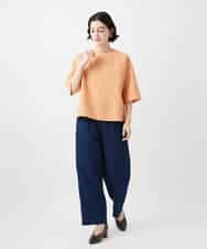 NHLEF15270 GIANNI LO GIUDICE(小さいサイズ)(メゾン ドゥ サンク) [セットアップ対応]二重織ガーゼデニム製品染めパンツ ネイビー