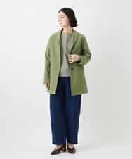 NHLEF15270 GIANNI LO GIUDICE(小さいサイズ)(メゾン ドゥ サンク) [セットアップ対応]二重織ガーゼデニム製品染めパンツ ネイビー