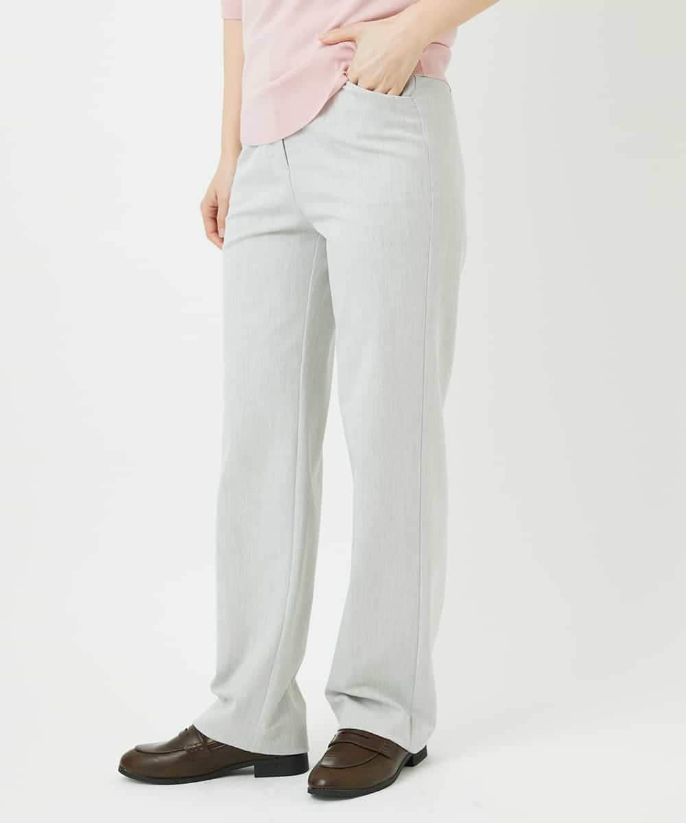 NHLEF82180 GIANNI LO GIUDICE(小さいサイズ)(メゾン ドゥ サンク) [新色追加]アウトファーストストレートパンツ ライトグレー