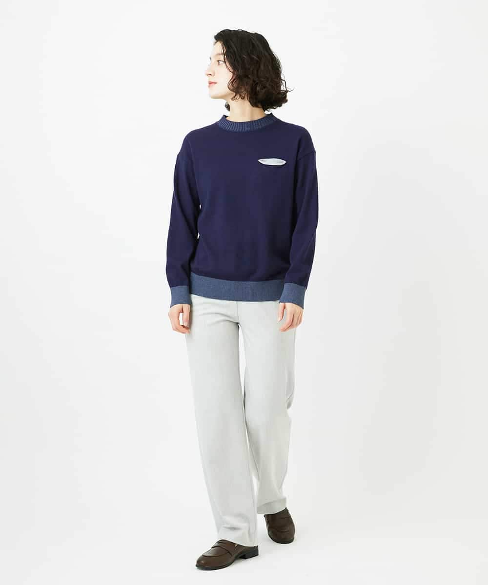 NHLEF82180 GIANNI LO GIUDICE(小さいサイズ)(メゾン ドゥ サンク) [新色追加]アウトファーストストレートパンツ ライトグレー