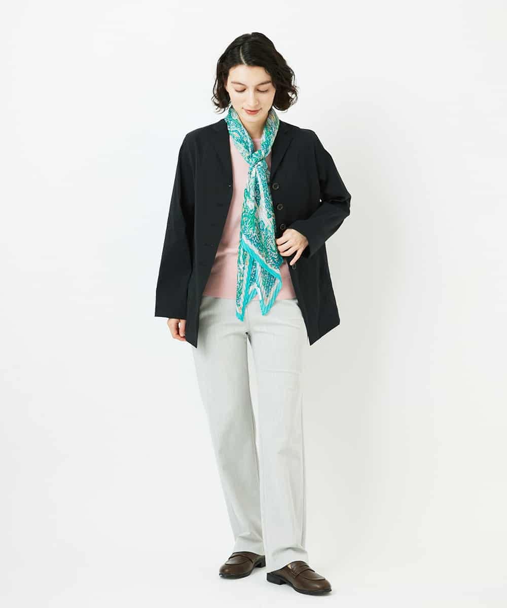 NHLEF82180 GIANNI LO GIUDICE(小さいサイズ)(メゾン ドゥ サンク) [新色追加]アウトファーストストレートパンツ ライトグレー