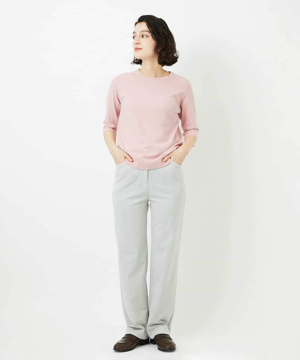 NHLEF82180 GIANNI LO GIUDICE(小さいサイズ)(メゾン ドゥ サンク) [新色追加]アウトファーストストレートパンツ ライトグレー