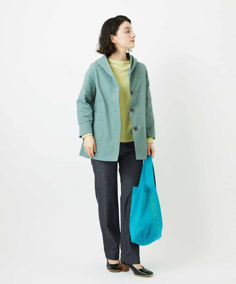 NHLEF82180 GIANNI LO GIUDICE(小さいサイズ)(メゾン ドゥ サンク) [新色追加]アウトファーストストレートパンツ ライトグレー