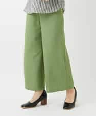 NHLEF84230 GIANNI LO GIUDICE(小さいサイズ)(メゾン ドゥ サンク) ストレッチセミワイドパンツ グリーン