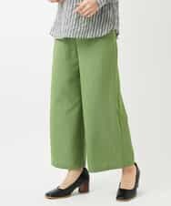 NHLEF84230 GIANNI LO GIUDICE(小さいサイズ)(メゾン ドゥ サンク) ストレッチセミワイドパンツ グリーン