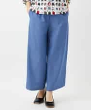 NHLEF84230 GIANNI LO GIUDICE(小さいサイズ)(メゾン ドゥ サンク) ストレッチセミワイドパンツ ライトブルー