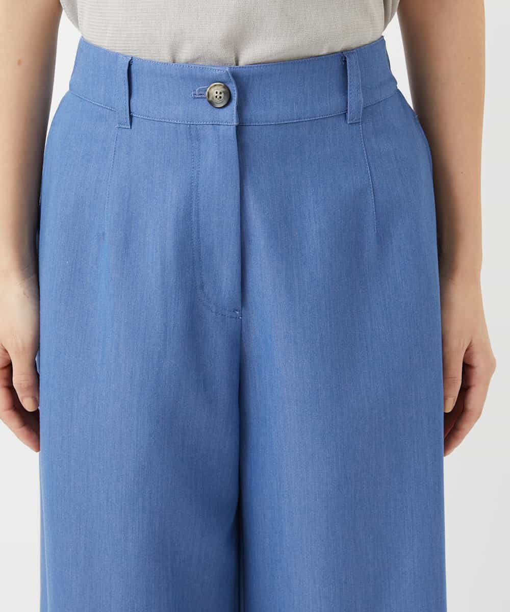 NHLEF84230 GIANNI LO GIUDICE(小さいサイズ)(メゾン ドゥ サンク) ストレッチセミワイドパンツ ライトブルー