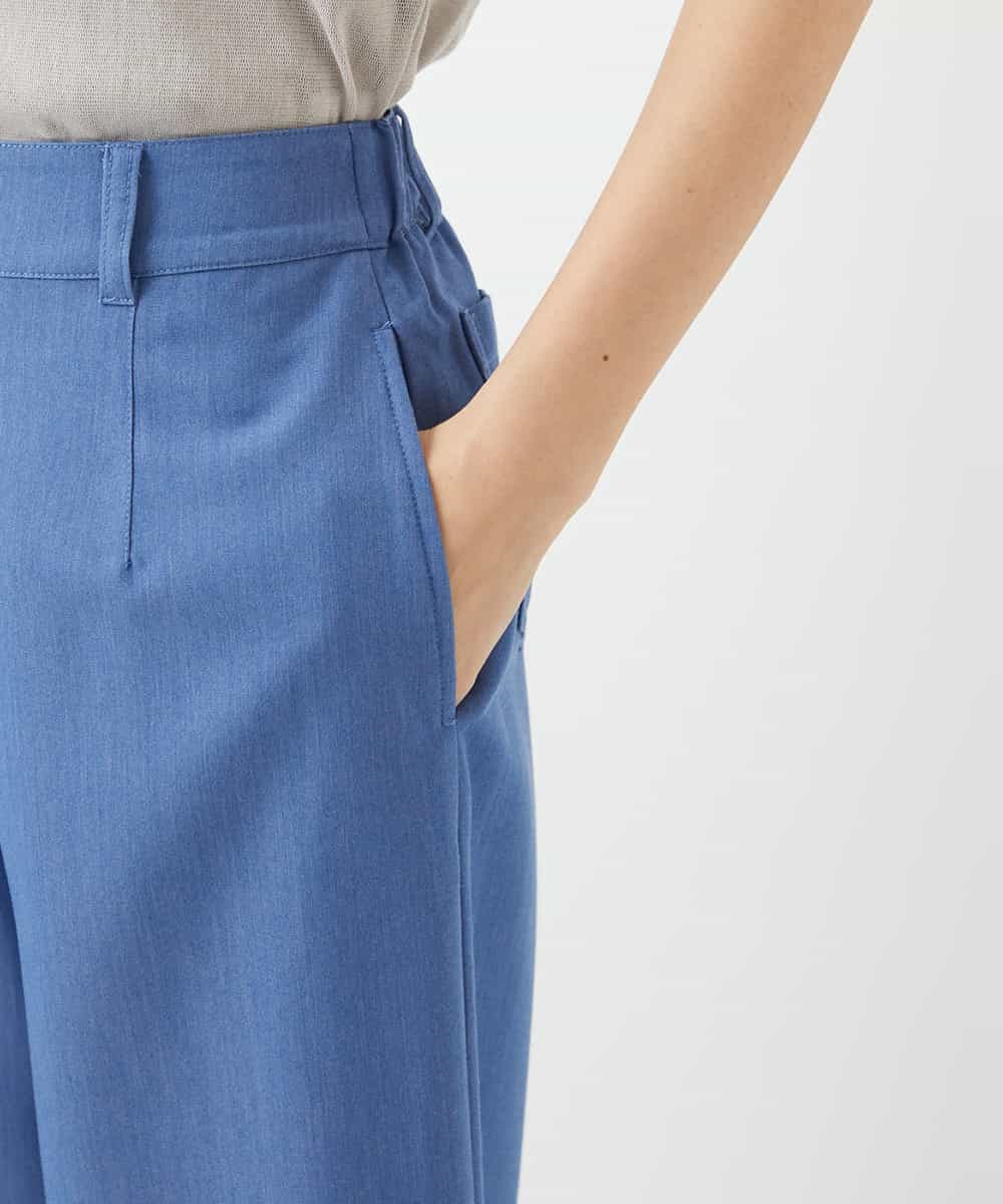 NHLEF84230 GIANNI LO GIUDICE(小さいサイズ)(メゾン ドゥ サンク) ストレッチセミワイドパンツ ライトブルー