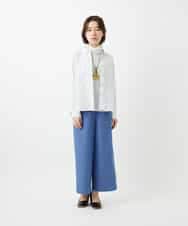 NHLEF84230 GIANNI LO GIUDICE(小さいサイズ)(メゾン ドゥ サンク) ストレッチセミワイドパンツ ライトブルー