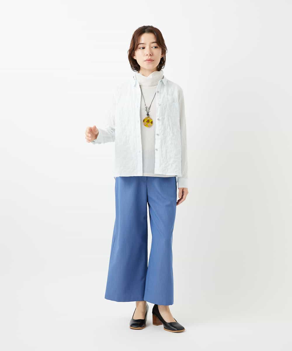 NHLEF84230 GIANNI LO GIUDICE(小さいサイズ)(メゾン ドゥ サンク) ストレッチセミワイドパンツ ライトブルー