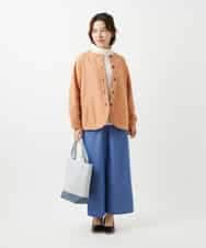 NHLEF84230 GIANNI LO GIUDICE(小さいサイズ)(メゾン ドゥ サンク) ストレッチセミワイドパンツ ライトブルー