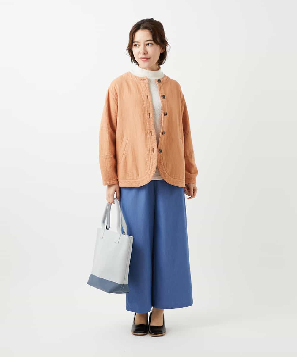 NHLEF84230 GIANNI LO GIUDICE(小さいサイズ)(メゾン ドゥ サンク) ストレッチセミワイドパンツ ライトブルー