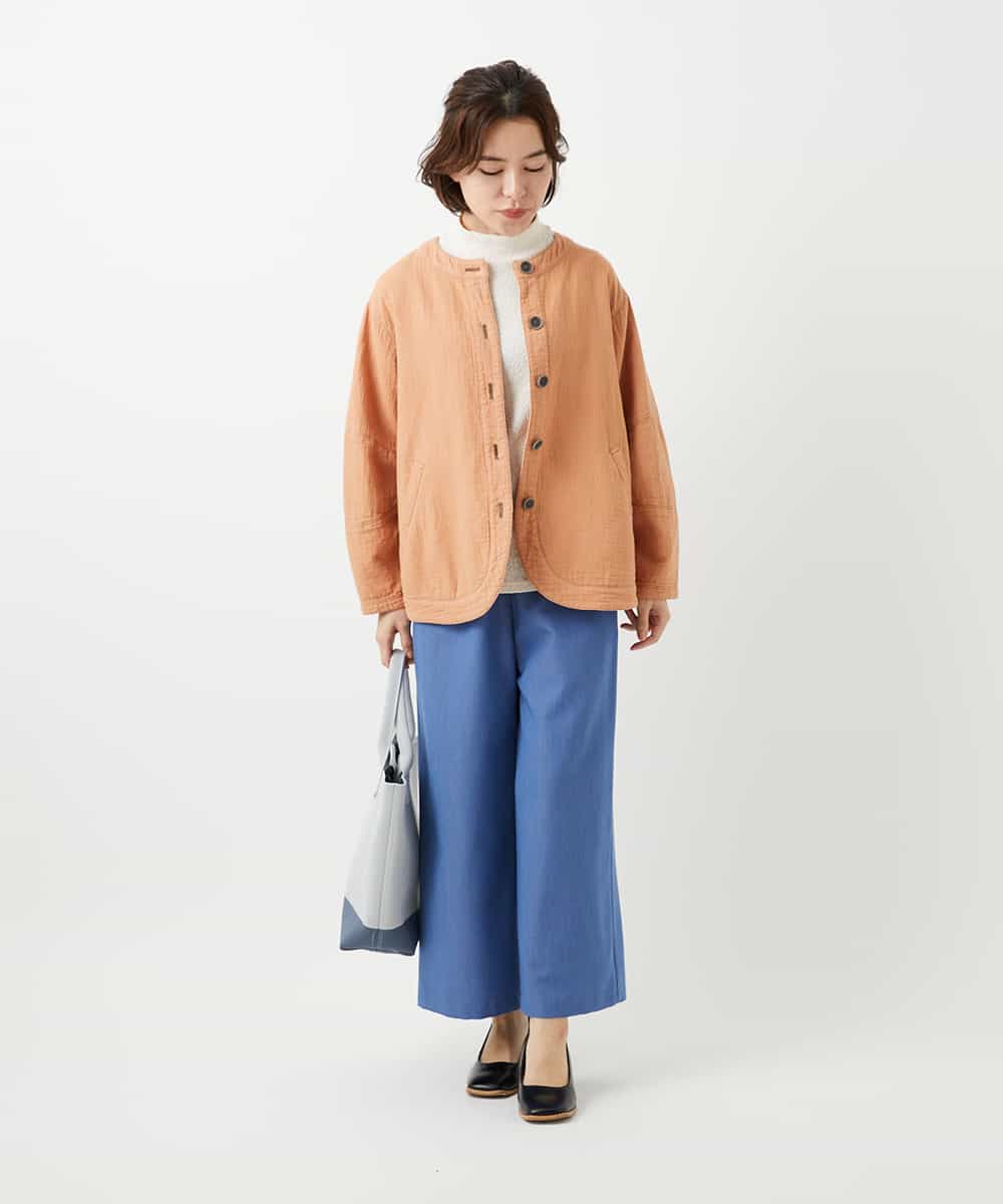 NHLEF84230 GIANNI LO GIUDICE(小さいサイズ)(メゾン ドゥ サンク) ストレッチセミワイドパンツ ライトブルー