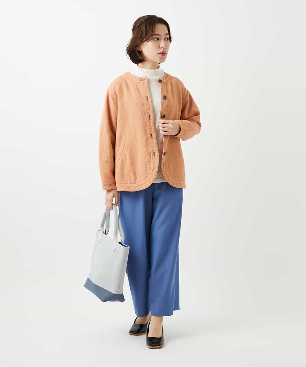 NHLEF84230 GIANNI LO GIUDICE(小さいサイズ)(メゾン ドゥ サンク) ストレッチセミワイドパンツ ライトブルー