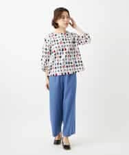 NHLEF84230 GIANNI LO GIUDICE(小さいサイズ)(メゾン ドゥ サンク) ストレッチセミワイドパンツ ライトブルー